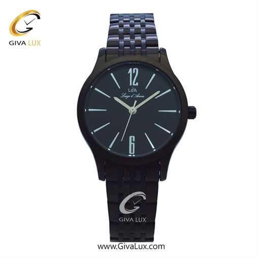 ساعت مچی اورجینال زنانه LdA | لوئیجی د آنا | Luigi d'Ana مشکی | مشکی| مشکی| کد رفرنس 2420